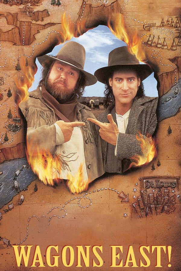 Караван на Восток (1994). Вестерн комедия. Western comedy poster. Caravan poster.