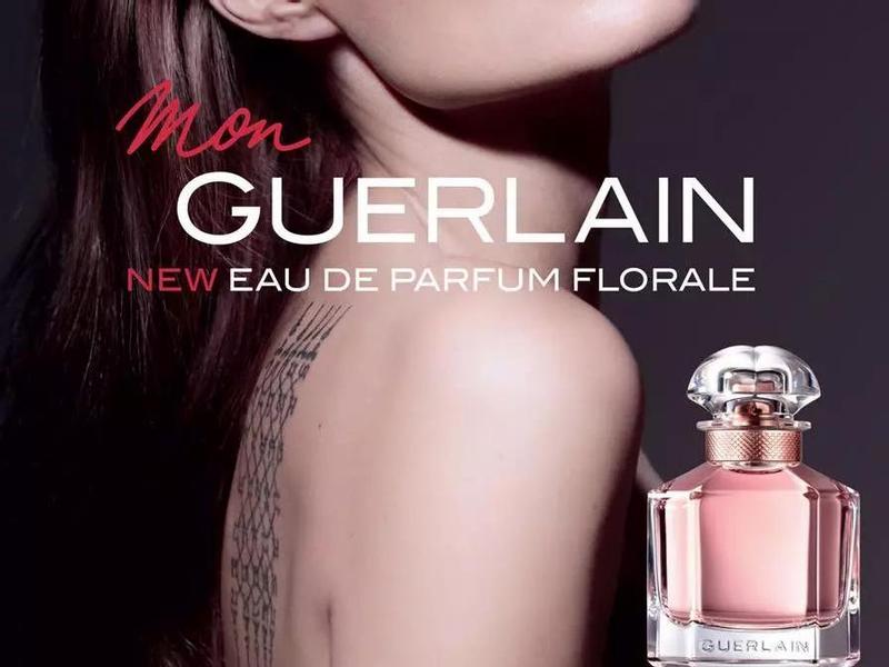 Анджелина Джоли в рекламе духов Guerlain’s Mon Guerlain Eau de Parfum Florale