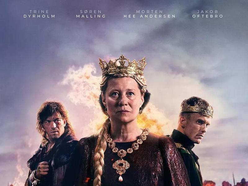 Постеры норвежского исторического фильма «Маргрете — королева Севера» о королеве Маргарите Датской, правившей Данией, Норвегией и Швецией в конце XIV века