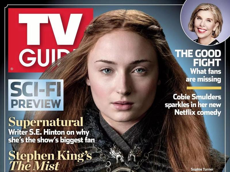 Софи Тернер на обложке TV Guide
