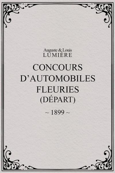 Concours d’automobiles fleuries (départ)