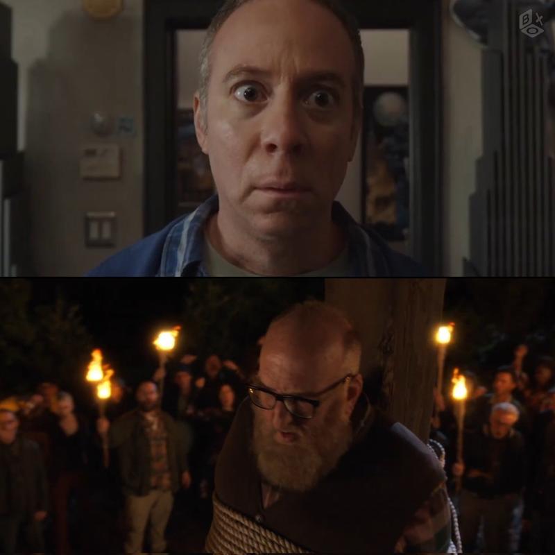 Пара кадров из спин-оффа «Теории большого взрыва» -«Стюарт не сможет спасти вселенную»